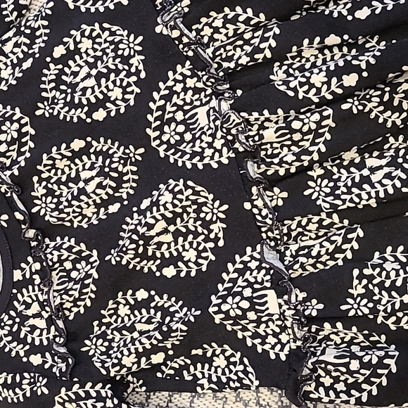 Tea Collection Faux Damask Print Forest Friends Dress Size 24M - Picture 2 of 4